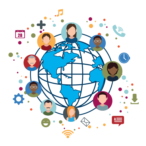 media & communication industry image